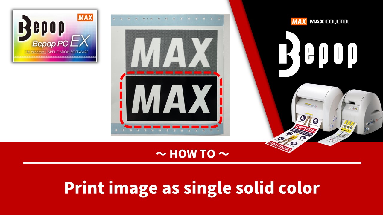 Print image as single solid color